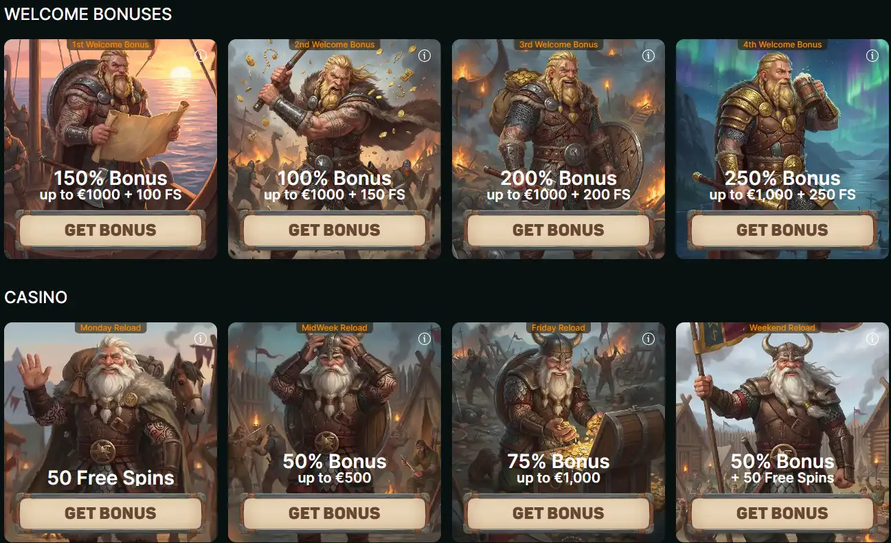 odin fortune bonuses
